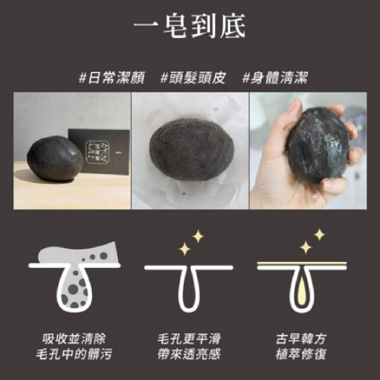 韓國千皂堂 落雁膏拋光皂 100g 