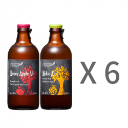 【小樽水果艾爾啤酒組12入】哈密瓜＋蜂蜜蘋果