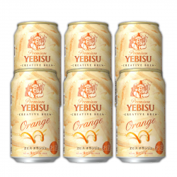 惠比壽 Premium Orange 頂級啤酒 (白色)(罐裝X6) 