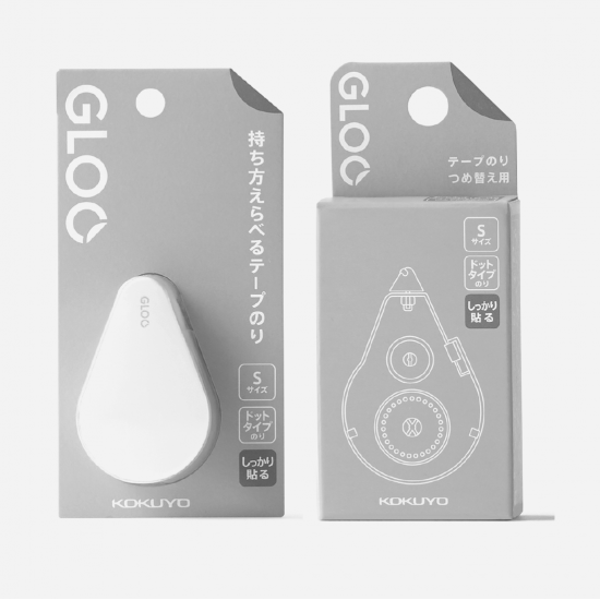 <日本知名設計師佐藤大 nendo 設計> 灰色 GLOO 2way 好黏便利貼 強黏型S + 替換帶S <日本知名設計師佐藤大 nendo 設計> 灰色 GLOO 2way 好黏便利貼 強黏型S + 替換帶S