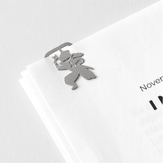 MIDORI 蝕刻工藝書籤夾(日本傳統) - 傳統人物