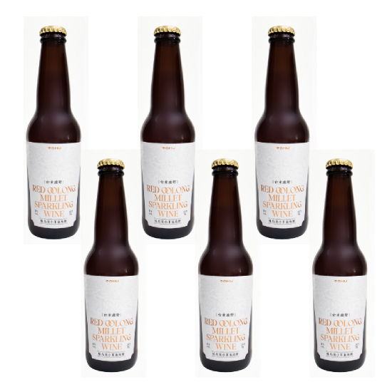 望山穗 小米紅烏龍氣泡酒 6入
