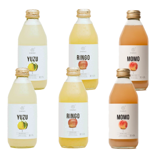 KIMINO 氣泡果汁飲 (250ml/6入/三種風味) KIMINO 氣泡果汁飲 (250ml/6入/三種風味)